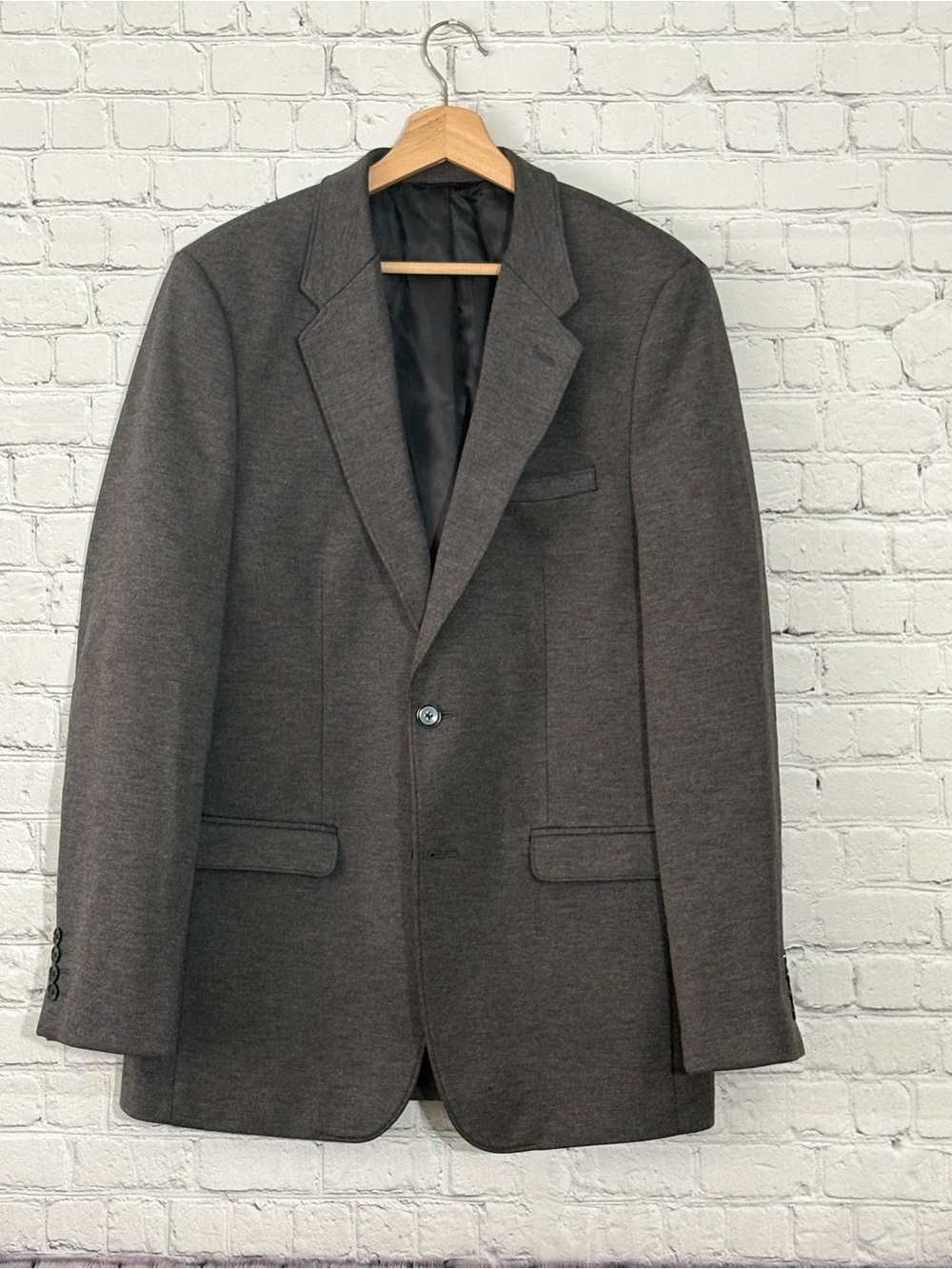 Apt. 9 Men's Dark Gray Single-Breasted Blazer